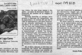 La leyenda del lago Como  [artículo] Sergio Peña y Lillo.