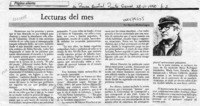 Lecturas del mes  [artículo] Marino Muñoz Lagos.