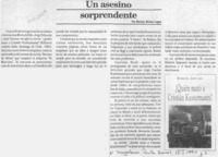 Un asesino sorprendente  [artículo] Marino Muñoz Lagos.