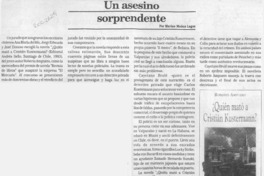 Un asesino sorprendente  [artículo] Marino Muñoz Lagos.