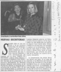 Nuevas escritoras