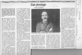 Este domingo  [artículo] Luisa Ulibarri.