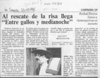 Al rescate de la risa llega "Entre gallos y medianoche"  [artículo].