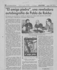 "El amigo piedra", una reveladora autobiografía de Pablo de Rokha  [artículo] Angélica Rivera.