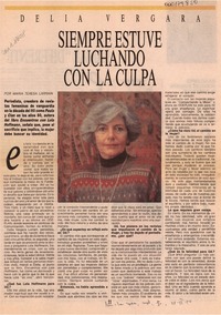 Siempre estuve luchando con la culpa