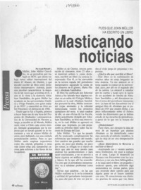 Masticando noticias  [artículo] Axel Pickett L.