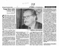 Fuego fatuo sobre "Castigo divino"  [artículo] Carmen Naranjo.