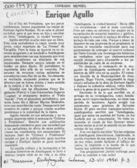 Enrique Agullo  [artículo] Conrado Menzel.