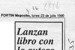 Lanzan libro con la autora presa  [artículo].