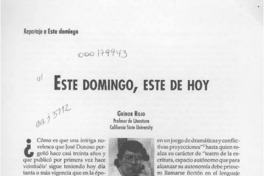 Este domingo, este de hoy  [artículo] Grínor Rojo.