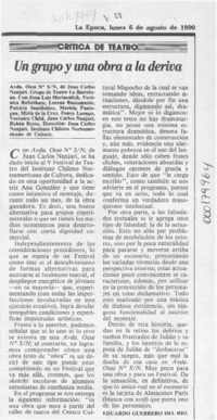 Un grupo y una obra a la deriva  [artículo] Eduardo Guerrero del Río.