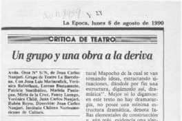 Un grupo y una obra a la deriva  [artículo] Eduardo Guerrero del Río.