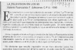 La televisión en los 90  [artículo] Hernán Montenegro A.