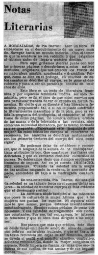 Notas literarias