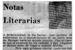 Notas literarias