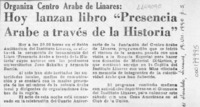 Hoy lanzan libro "Presencia árabe a través de la historia"  [artículo].