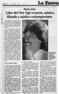 Líder del New Age es poeta, músico, filósofo y místico contemporáneo  [artículo].