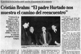 Cristián Brahm, "El padre Hurtado nos muestra el camino del reencuentro"