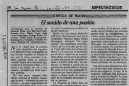 El sonido de una pasión  [artículo] Eduardo Guerrero del Río.