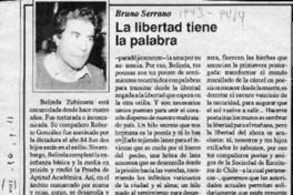 La libertad tiene la palabra  [artículo] Bruno Serrano.