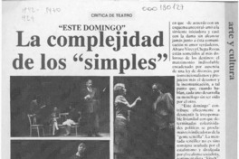 La complejidad de los "simples"  [artículo] Virginia Vidal.