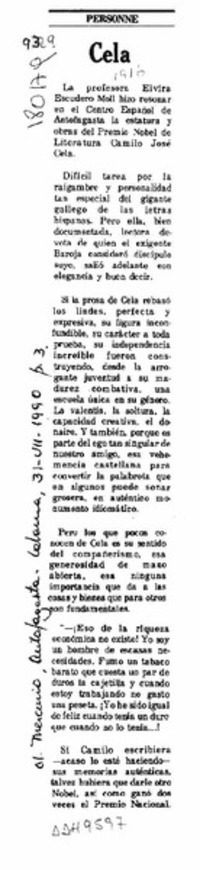 Cela  [artículo] Personne.