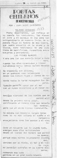 Poetas chilenos de nuestro siglo  [artículo] Juan Guixé Cañizares.