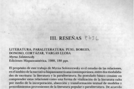 Literatura, paraliteratura