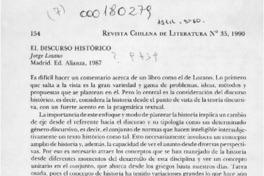 El discurso histórico