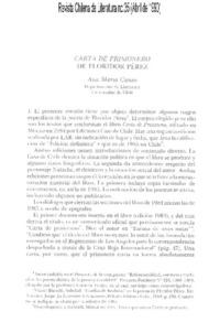 Carta de prisionero de Floridor Pérez