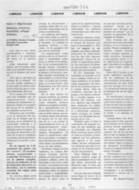 Duelo y creatividad  [artículo] Rafael Parada.