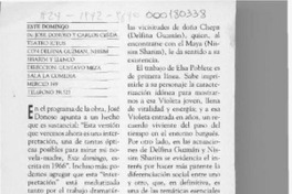 Este domingo  [artículo] E. G.