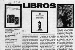 Emociones y lenguaje en educación y política  [artículo] R. Seplveda.
