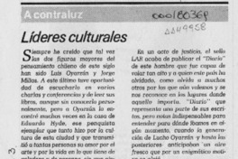 Líderes culturales  [artículo] Pacián Martínez Elissetche.