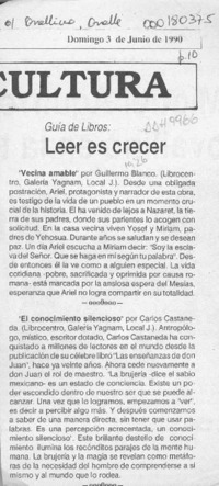 Leer es crecer  [artículo].
