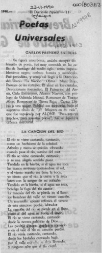 Poetas universales  [artículo].