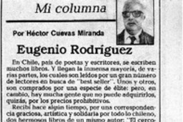 Eugenio Rodríguez  [artículo] Héctor Cuevas Miranda.