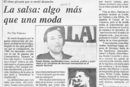 La Salsa, algo más que una moda  [artículo] Tito Palacios.
