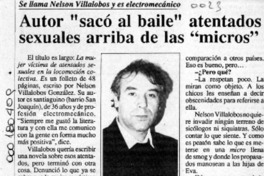 Autor "sacó al baile" atentados sexuales arriba de las "micros"  [artículo].