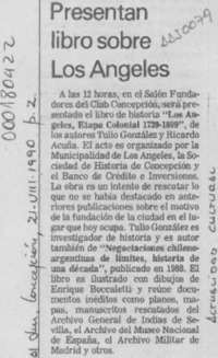 Presentan libro sobre Los Angeles