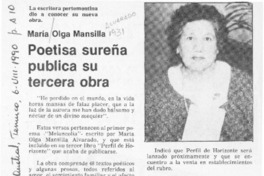 Poetisa sureña publica su tercera obra  [artículo].