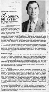"La Conquista de Aysén"  [artículo].