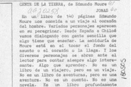 Gente de la tierra  [artículo] Jonás.