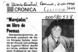 "Marejadas" un libro de poemas  [artículo].
