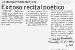 Exitoso recital poético  [artículo].