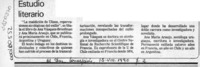 Estudio literario  [artículo].