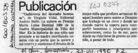 Publicación  [artículo].