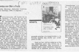 Cuentos con olor a fruta  [artículo] Manuel Peña Muñoz.