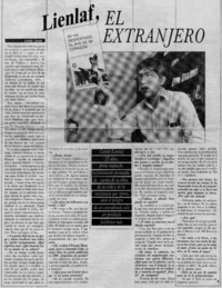 Lienlaf, el extranjero