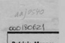 Patricio Manns, un reencuentro necesario  [artículo] Juan Holzel.